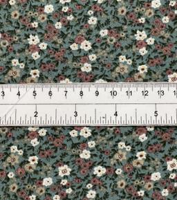 Printed Polyester Challis in Sage 