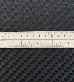 Tone on Tone Geometric Basketweave Brocade in Black & Navy