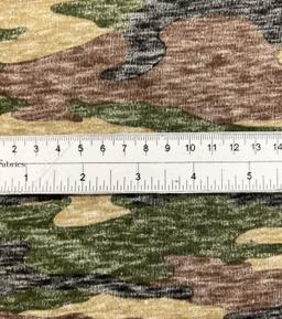 Printed Cotton Knit of Camouflage 