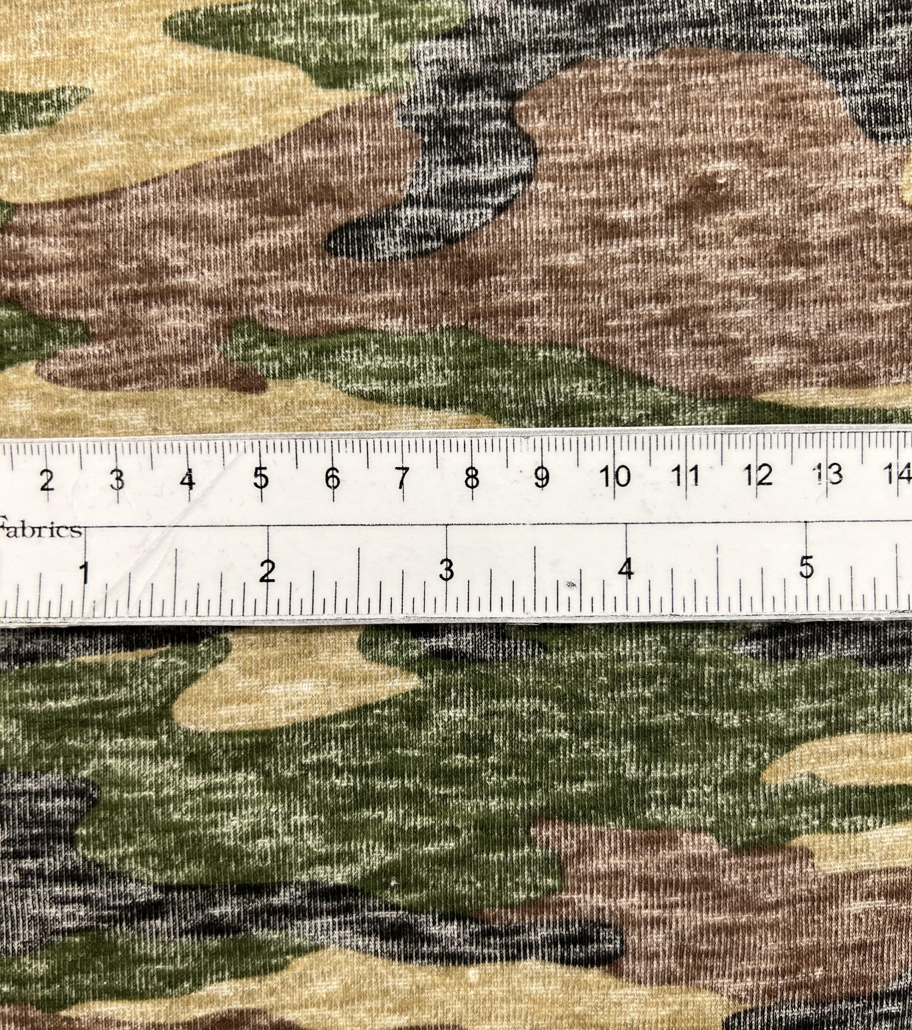 Printed Cotton Knit of Camouflage 