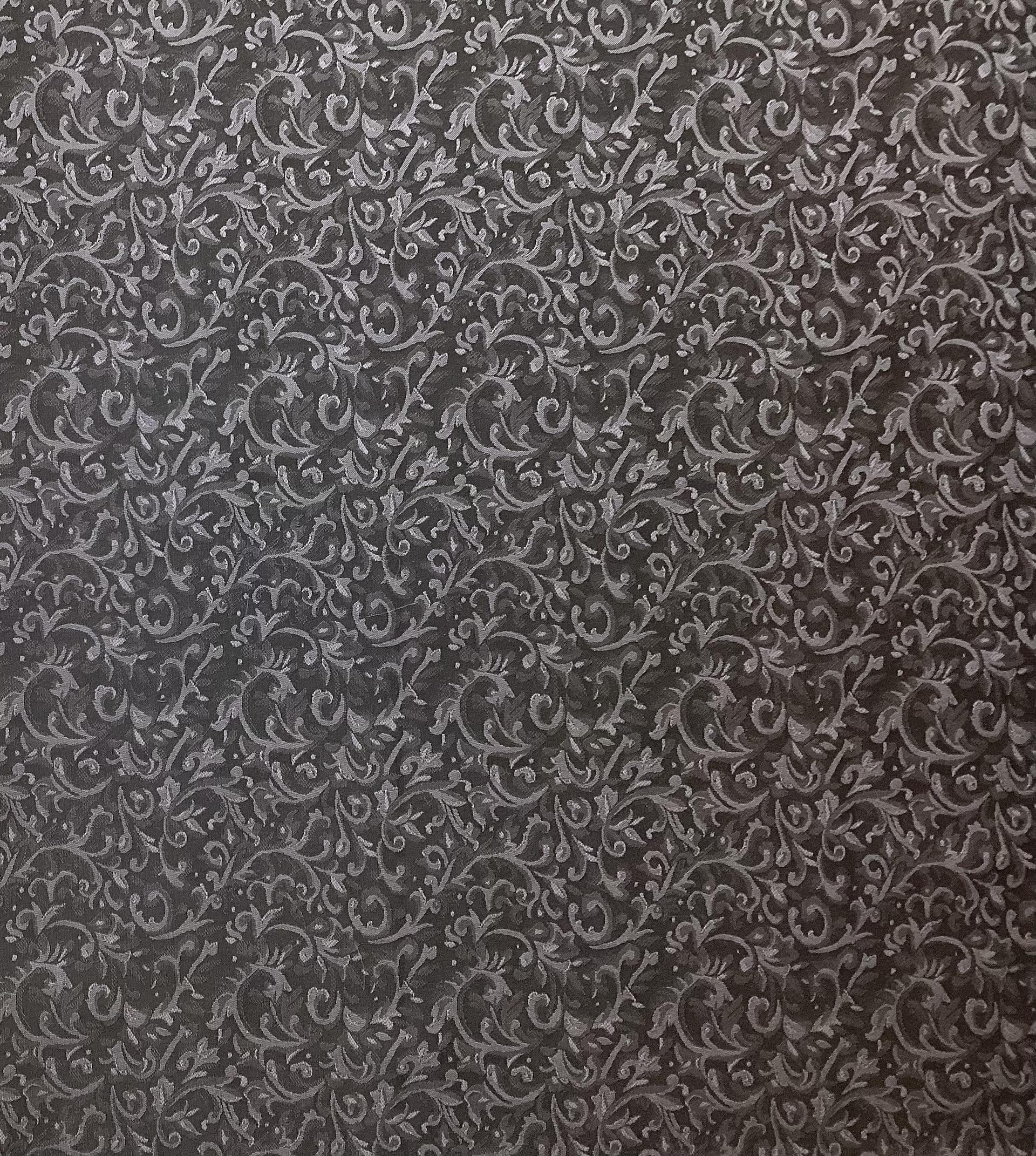 Made in Italy 55% Polyester 45% Wool Jacquard In Dark Navy & Dark Grey 