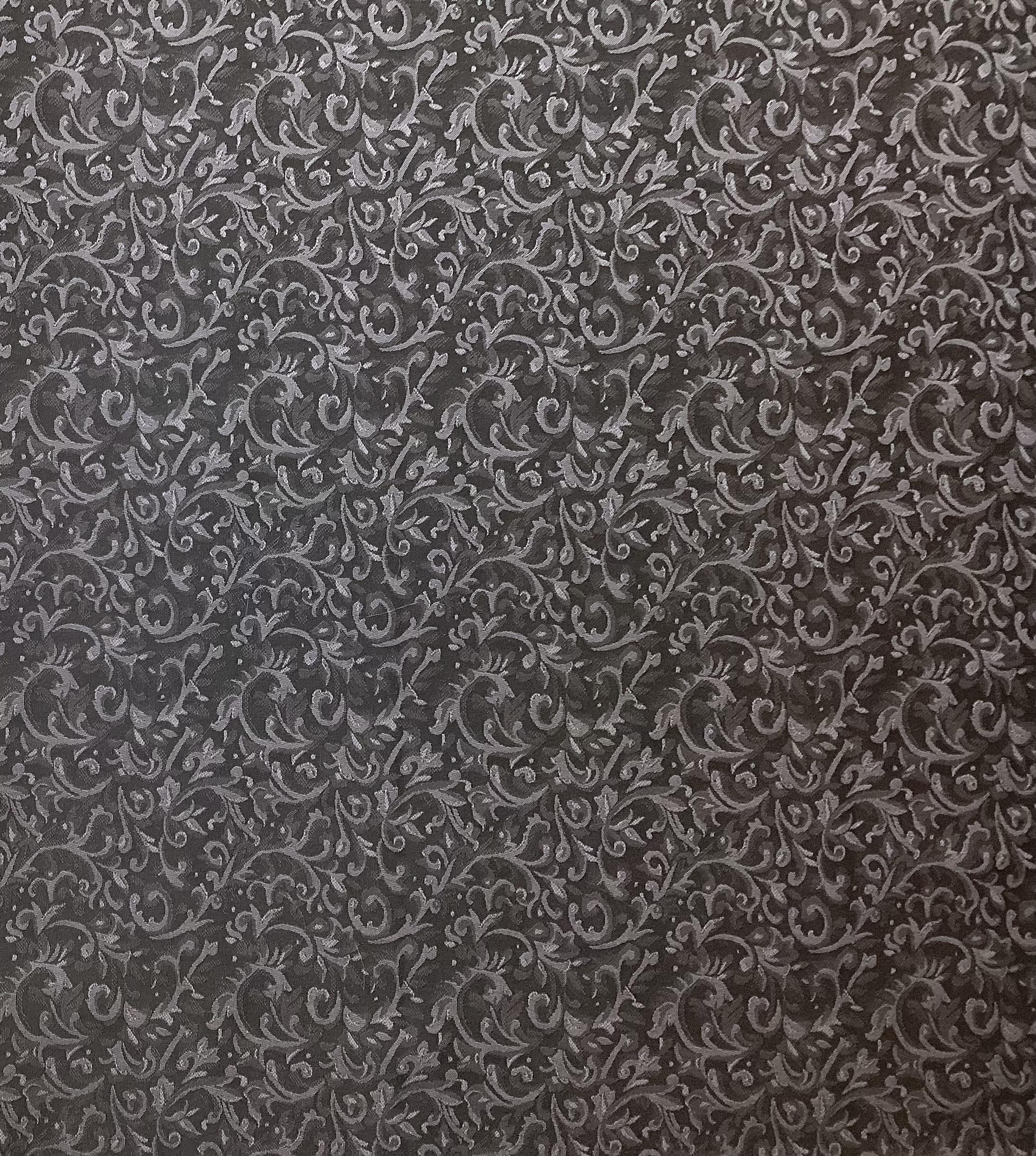 Made in Italy 55% Polyester 45% Wool Jacquard In Dark Navy & Dark Grey 