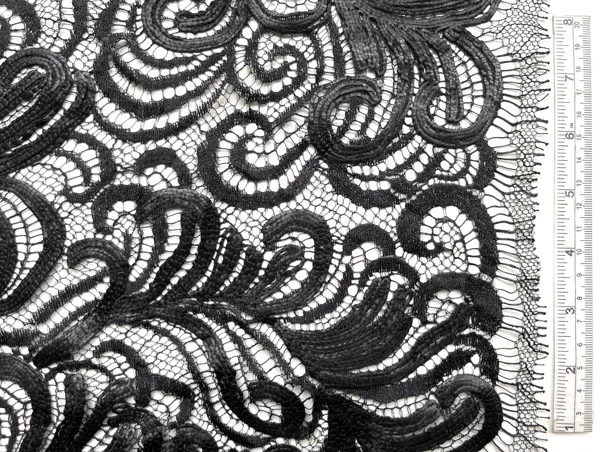 Embroidered Chantilly Lace Made in France Nior