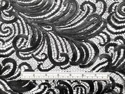 Embroidered Chantilly Lace Made in France Nior