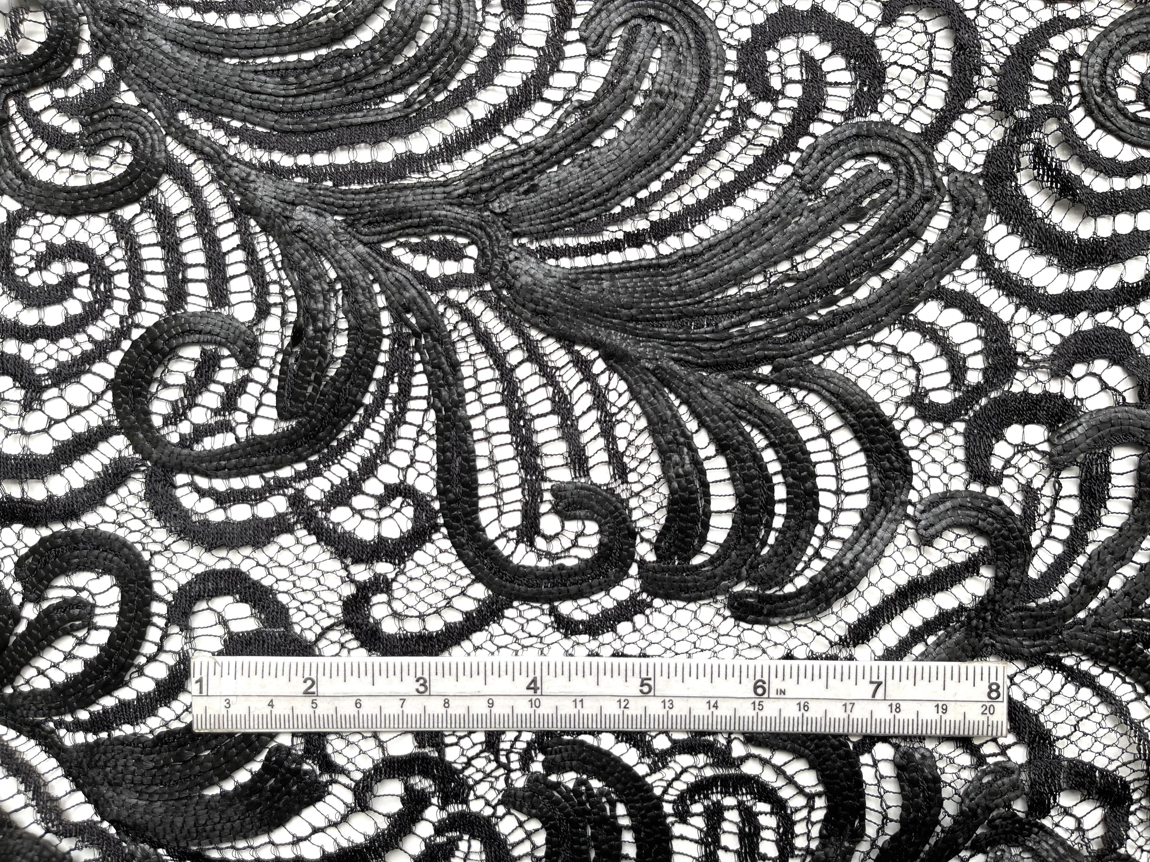 Embroidered Chantilly Lace Made in France Nior