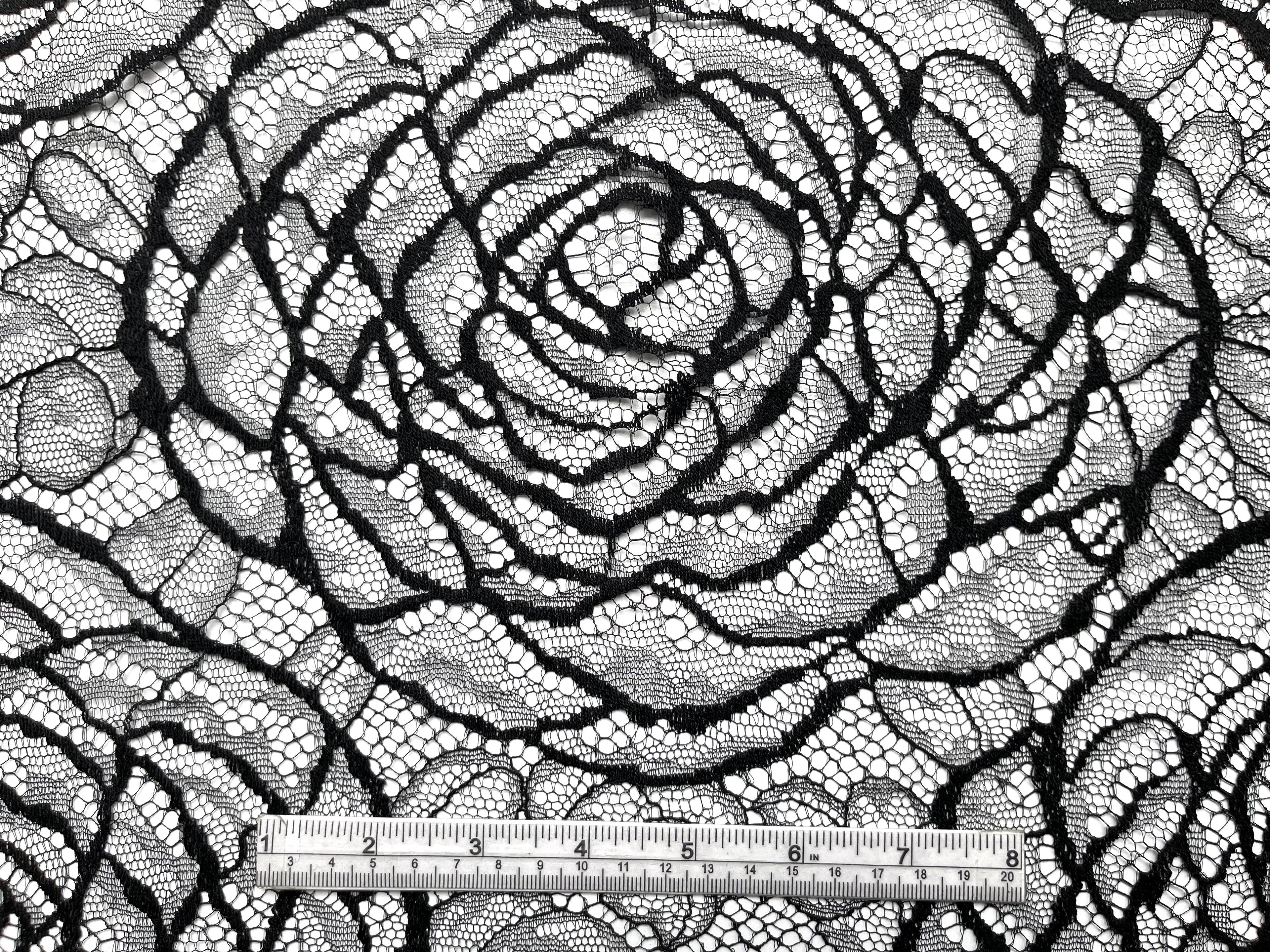 Chantilly Lace Made in France "Cabbage Rose"