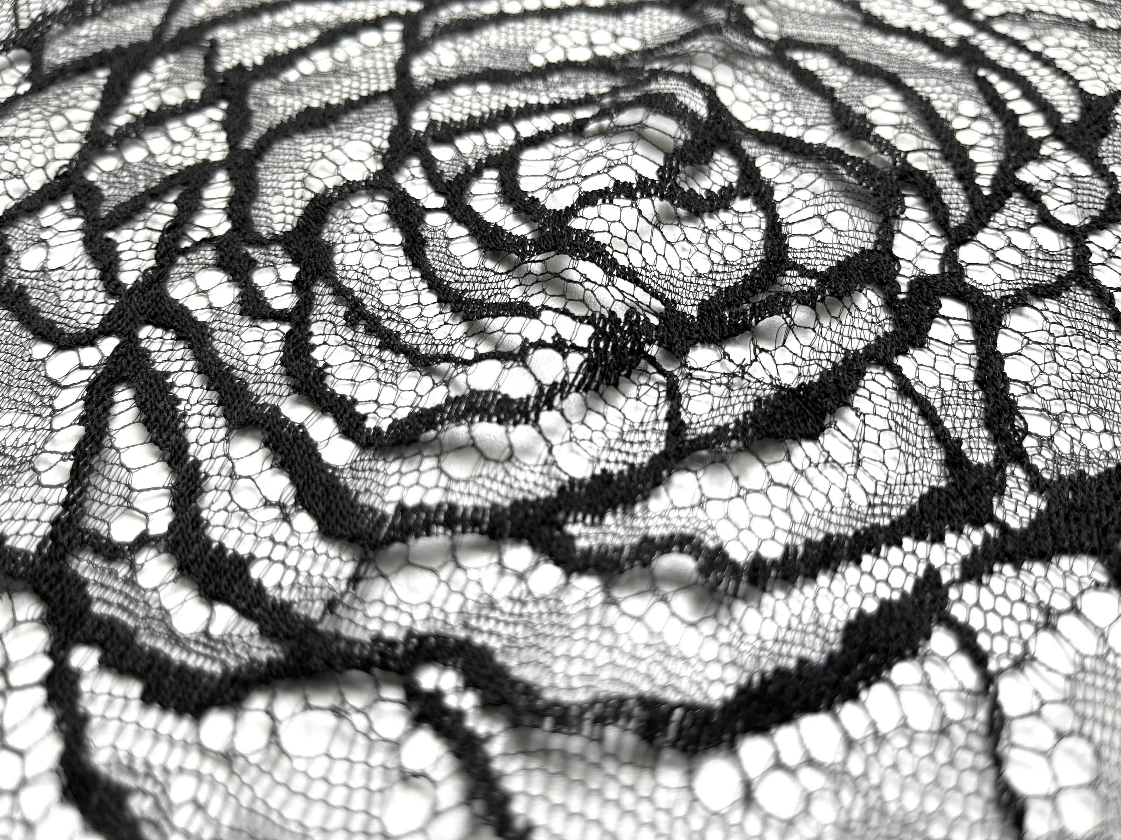 Chantilly Lace Made in France "Cabbage Rose"