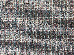 Made in Italy Cotton Blend Tweed in Royal Blue Multi Metallic