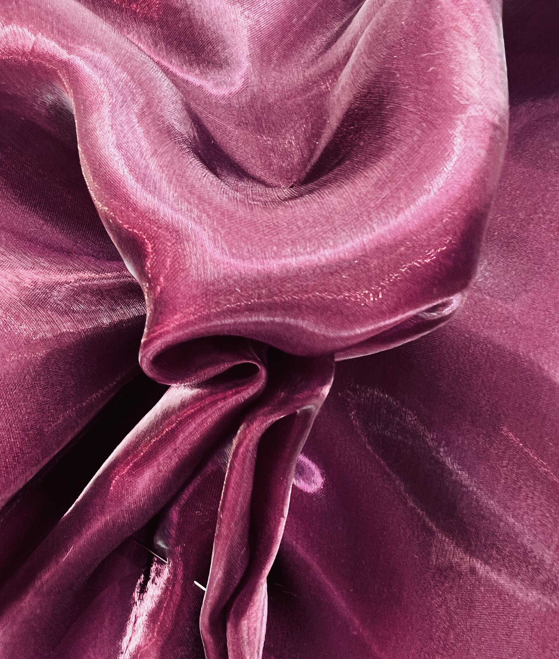 Polyester Liquid Satin Organza in Amethyst