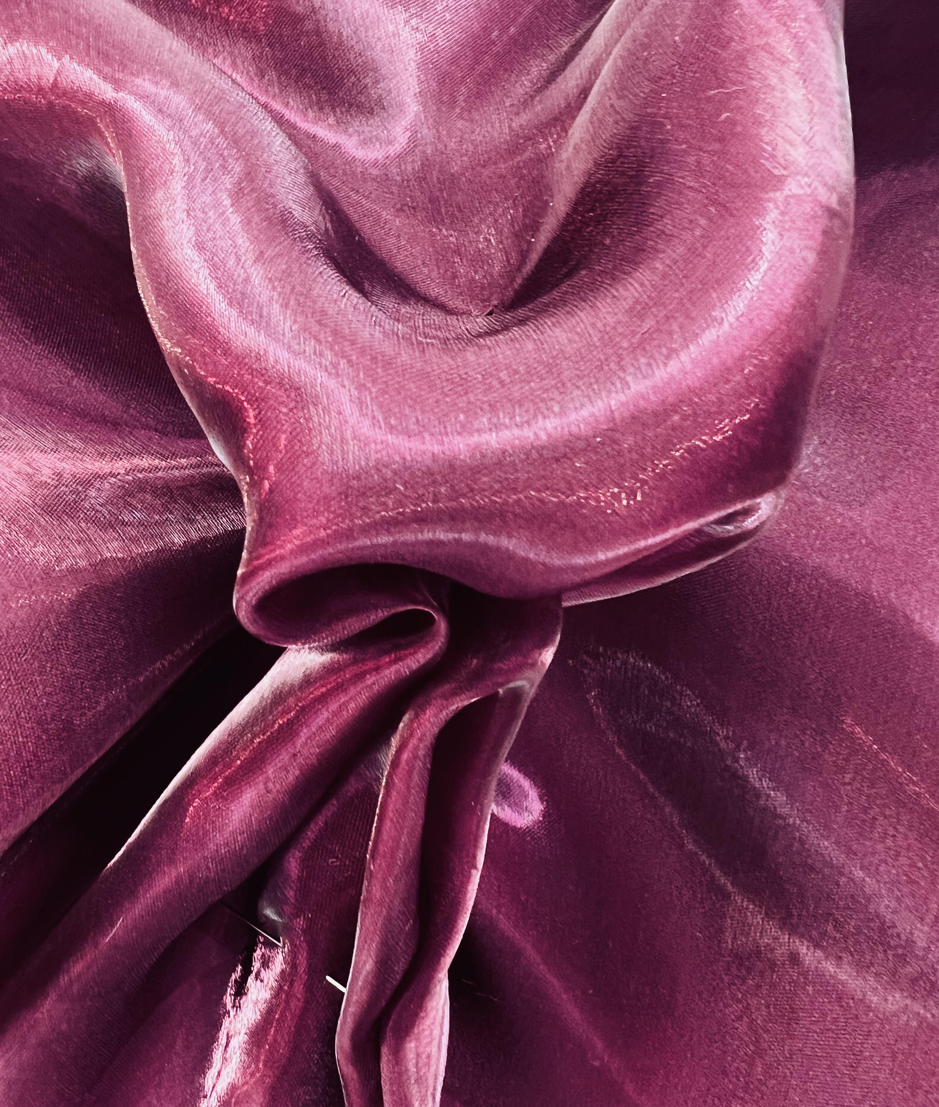 Polyester Liquid Satin Organza in Amethyst