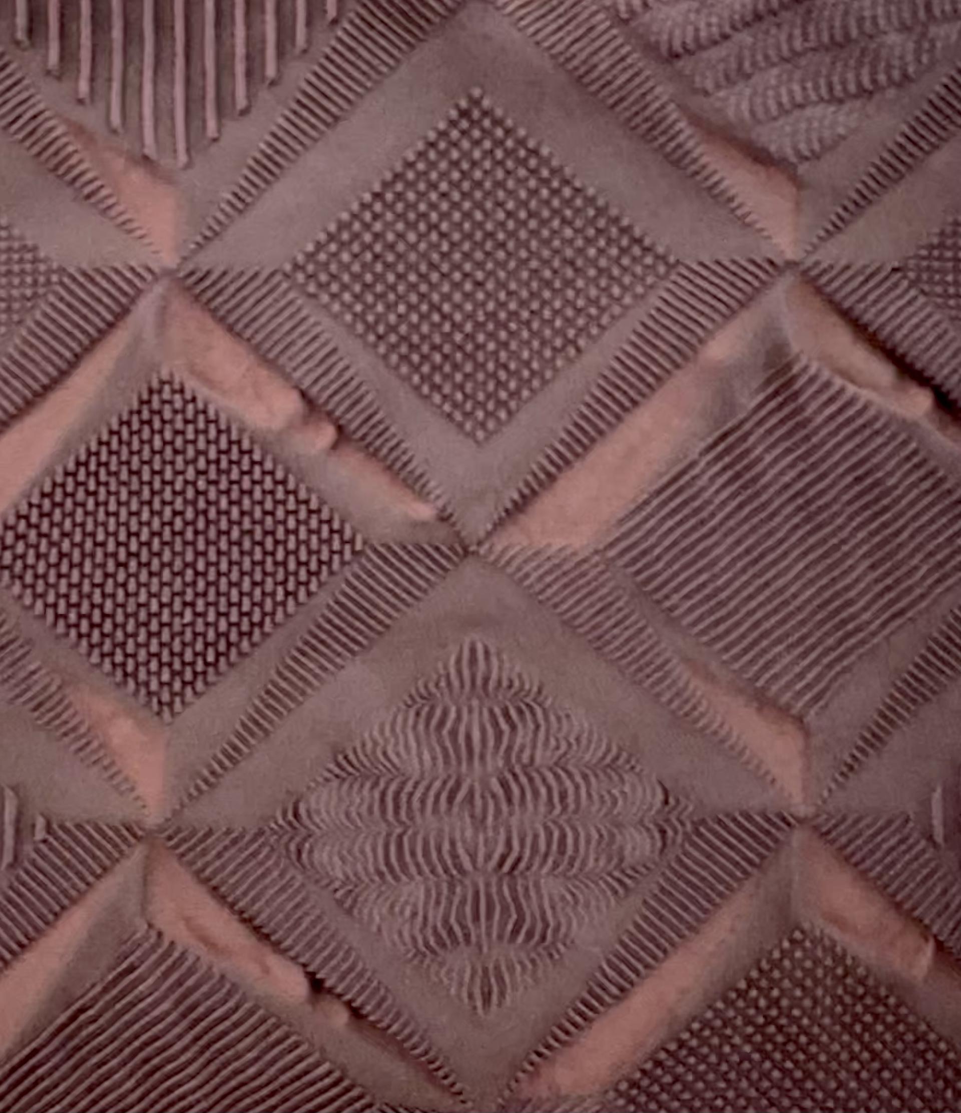 Polyester and Nylon Blend Stretch Brocade in Wine