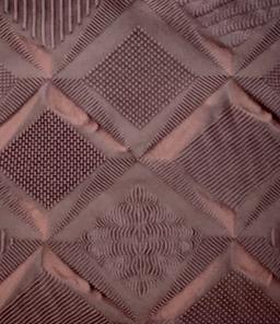 Polyester and Nylon Blend Stretch Brocade in Wine