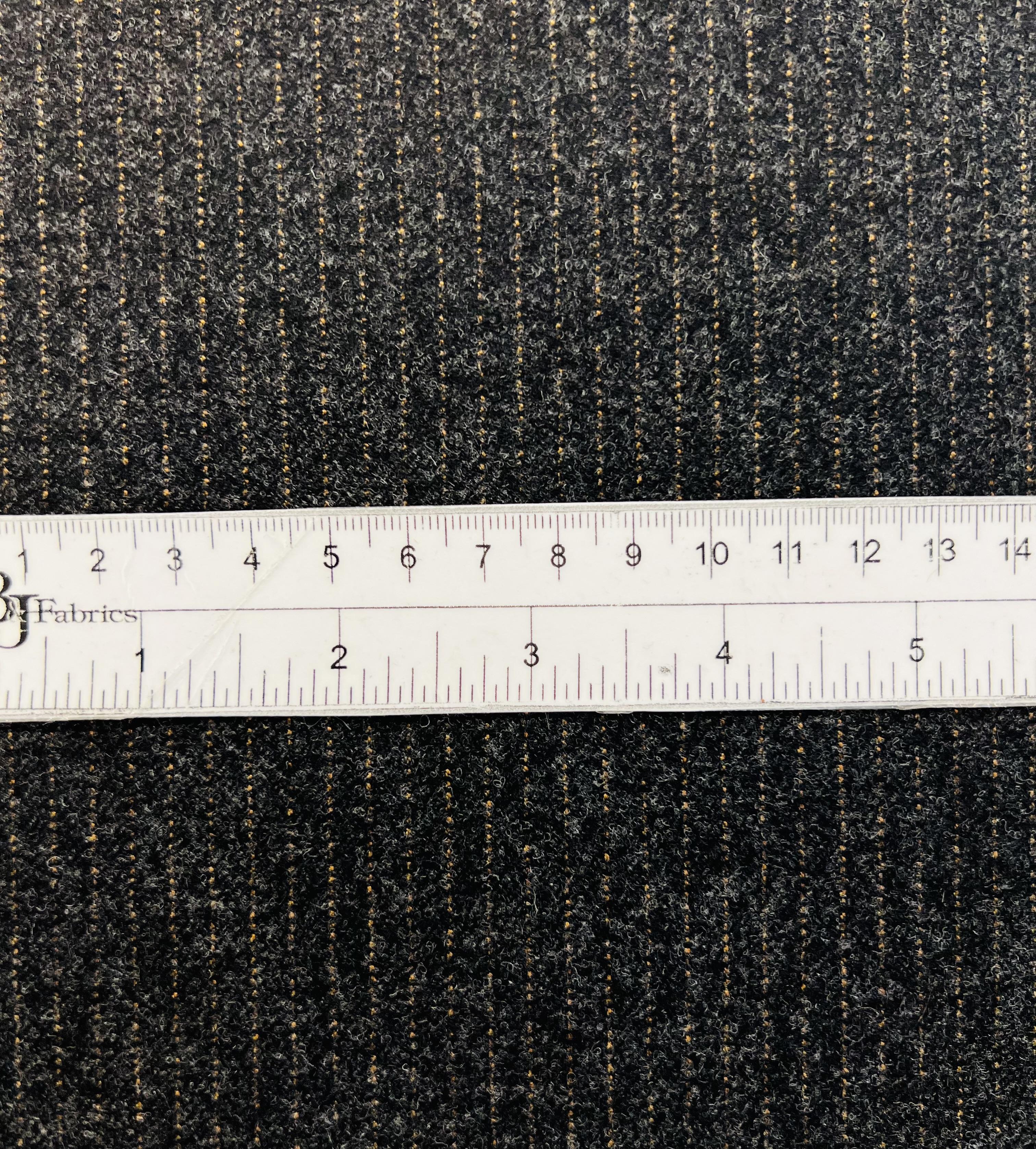 Made in England 90% Wool Super 120's 10% Cashmere Pinstripe