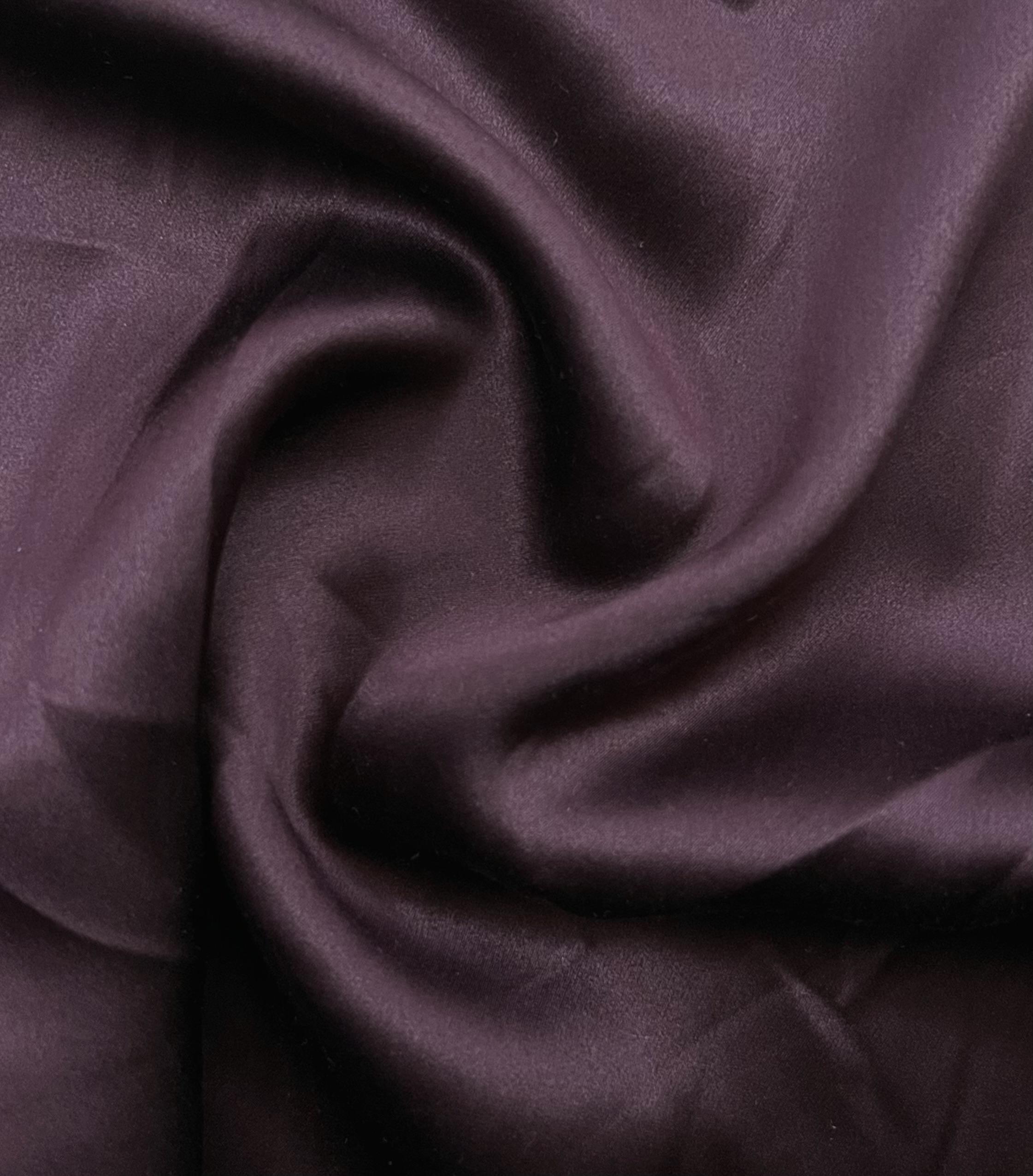 Pure Silk Charmeuse in Raisin