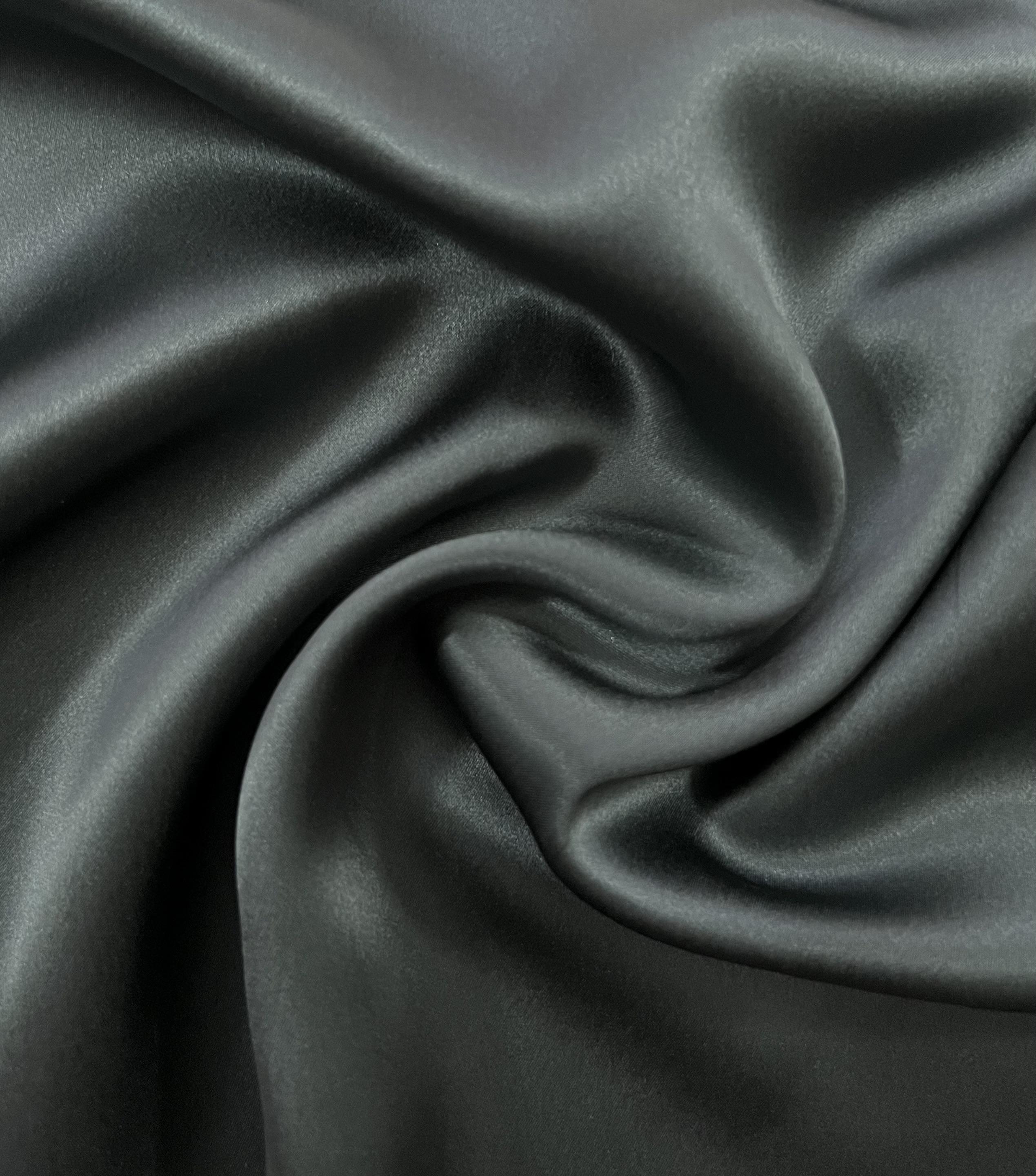 Pure Silk Charmeuse in Green Smoke 