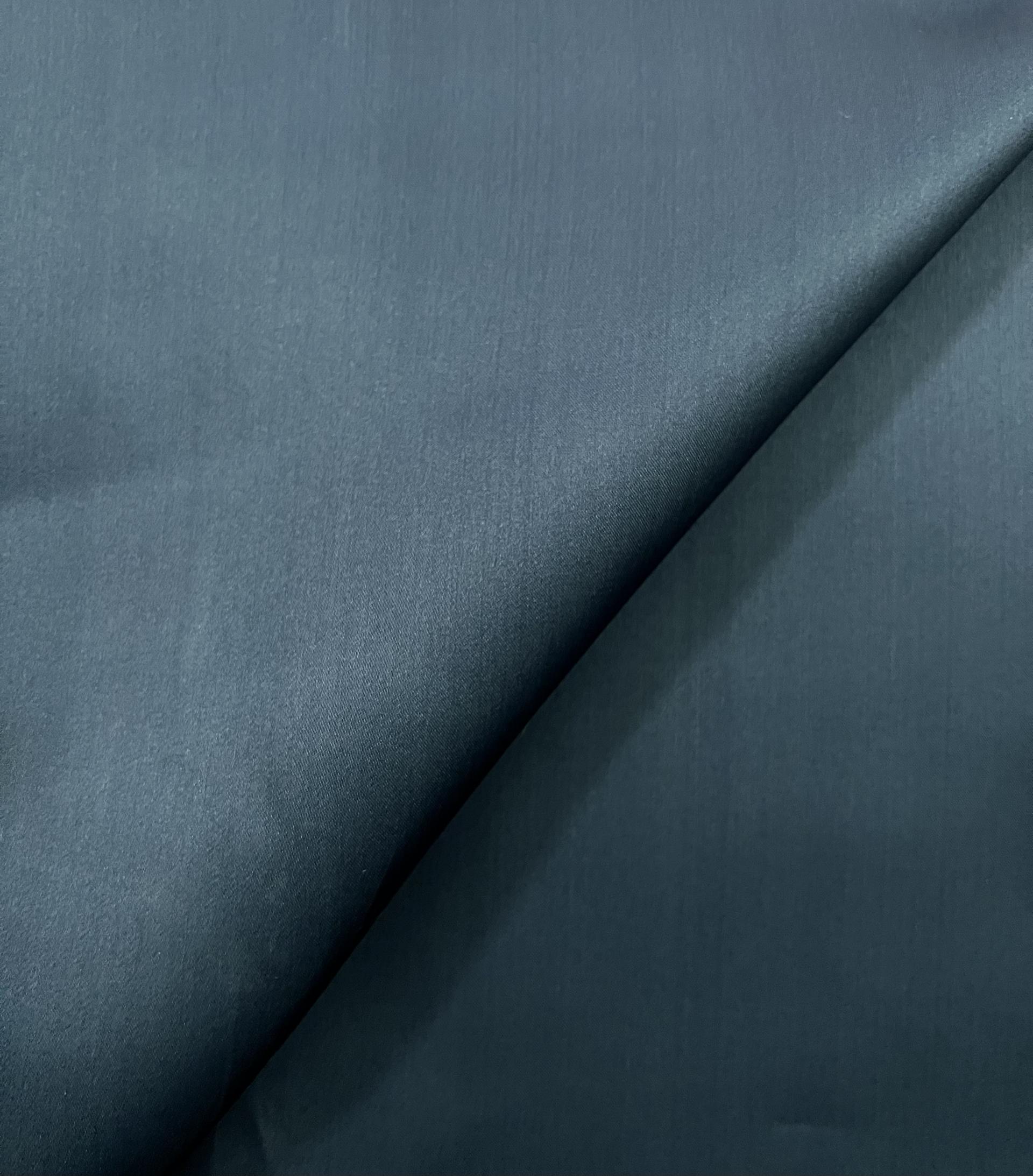 Pure Silk Satin Organza in Slate Blue