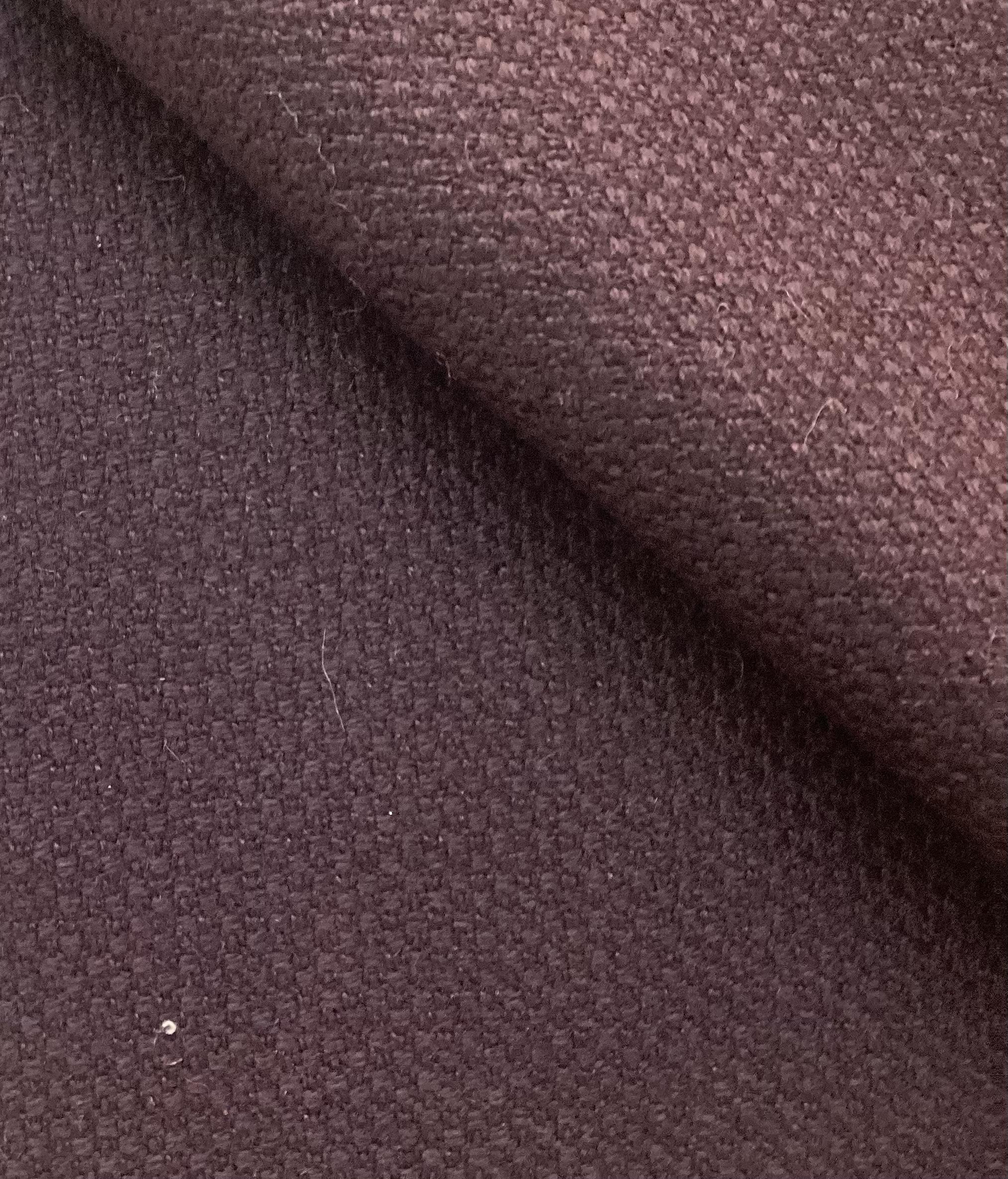 Made In Italy 82% Wool 18% Nylon Pique In Aubergine 