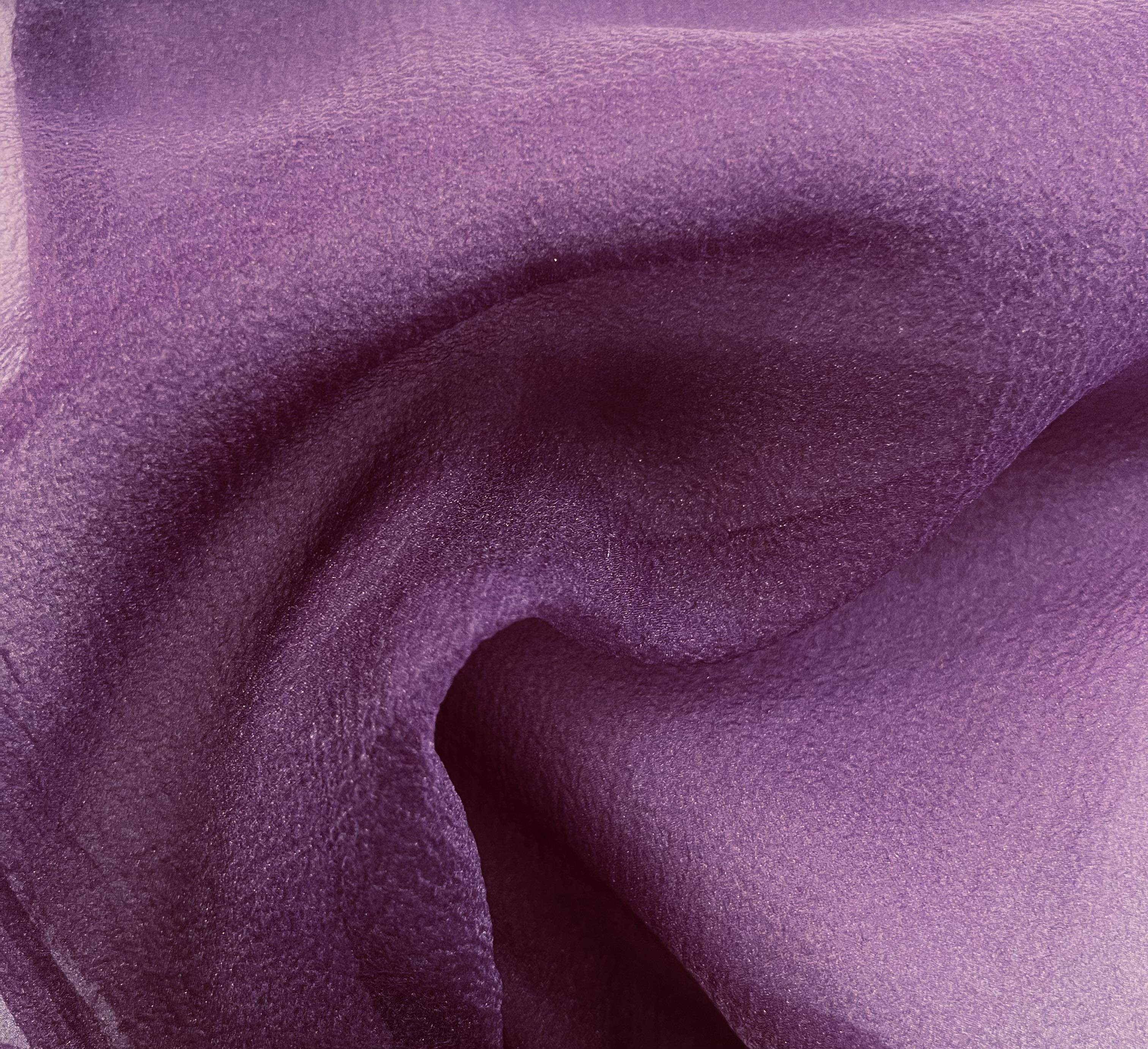 Japanese Pebbled Poly Organza in Purple