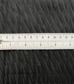 Black Matelasse Brocade