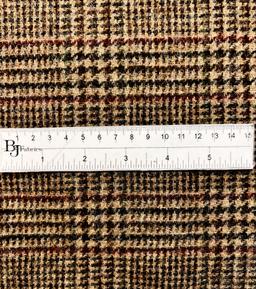 English Wool Plaid Tweed in Brown Merlot