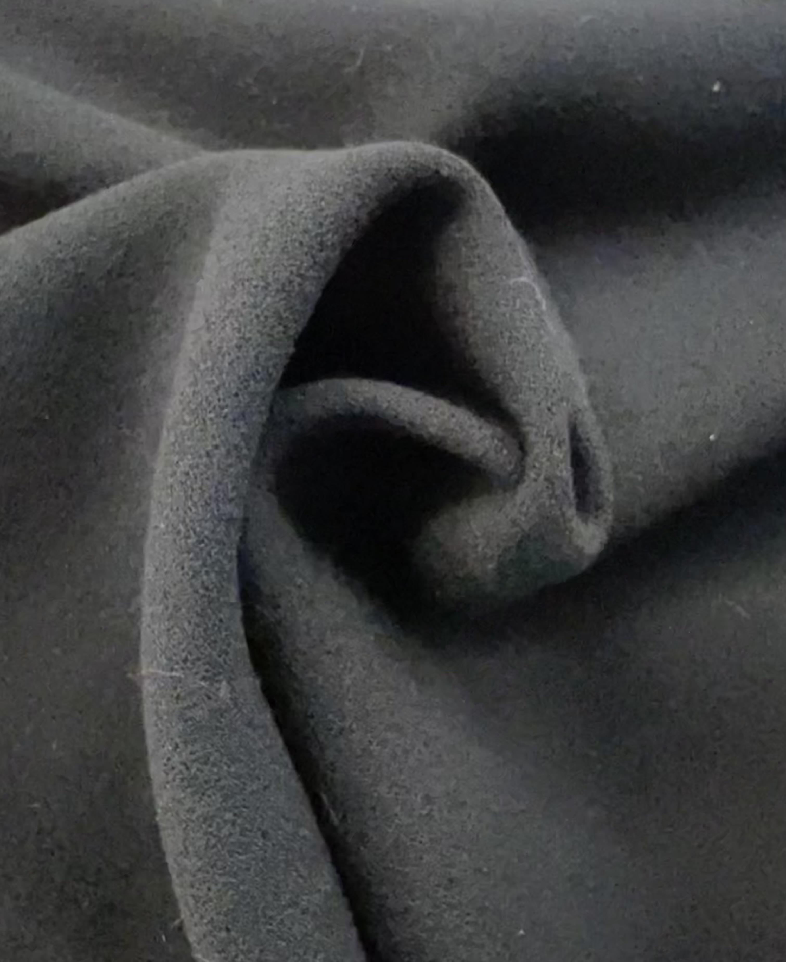 Couture Wool Double Crepe in Black