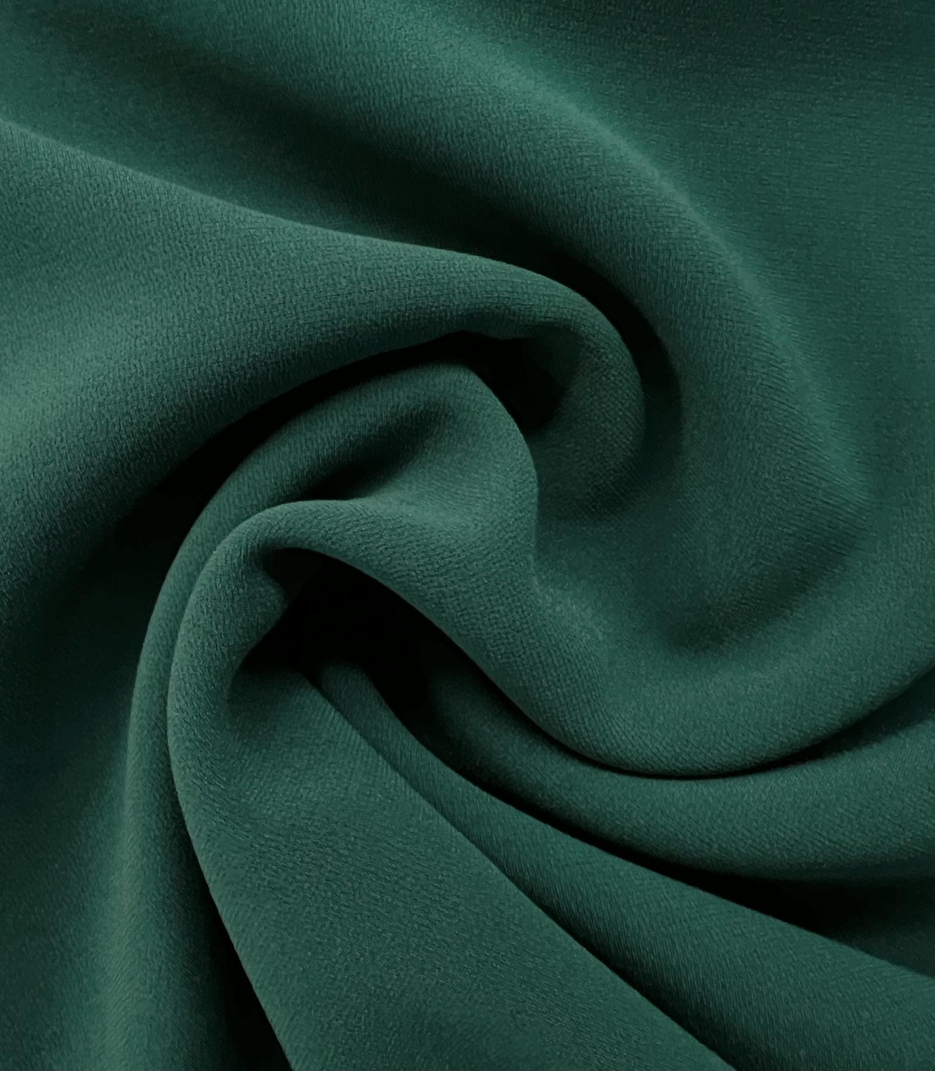 Japanese Triacetate and Polyester Blend Sponge Crepe in Hunter