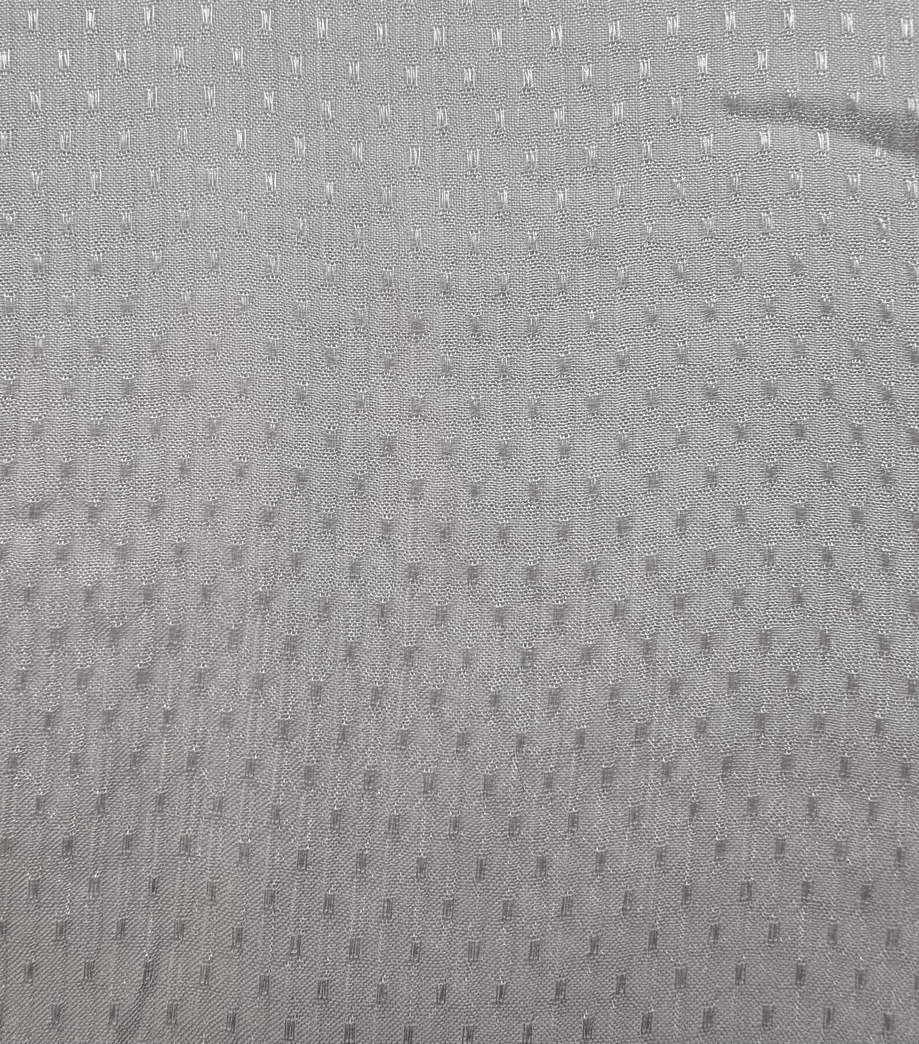 Crinkle Dotted Chiffon in White