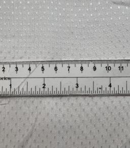 Crinkle Dotted Chiffon in White