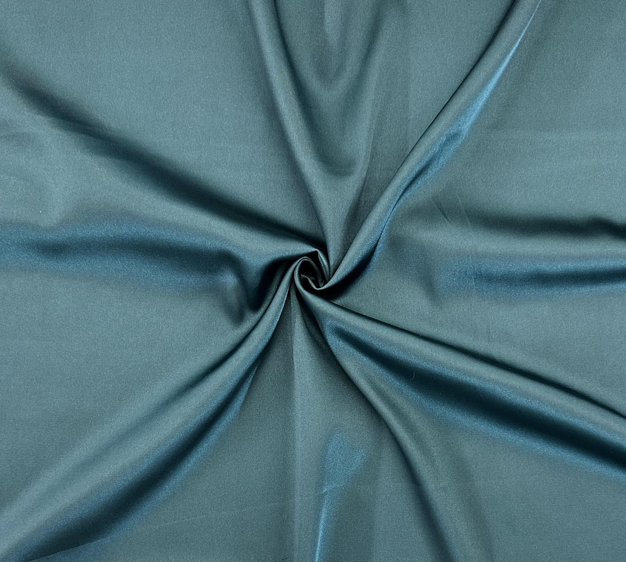 Stretch Poly Charmeuse Lining in Teal