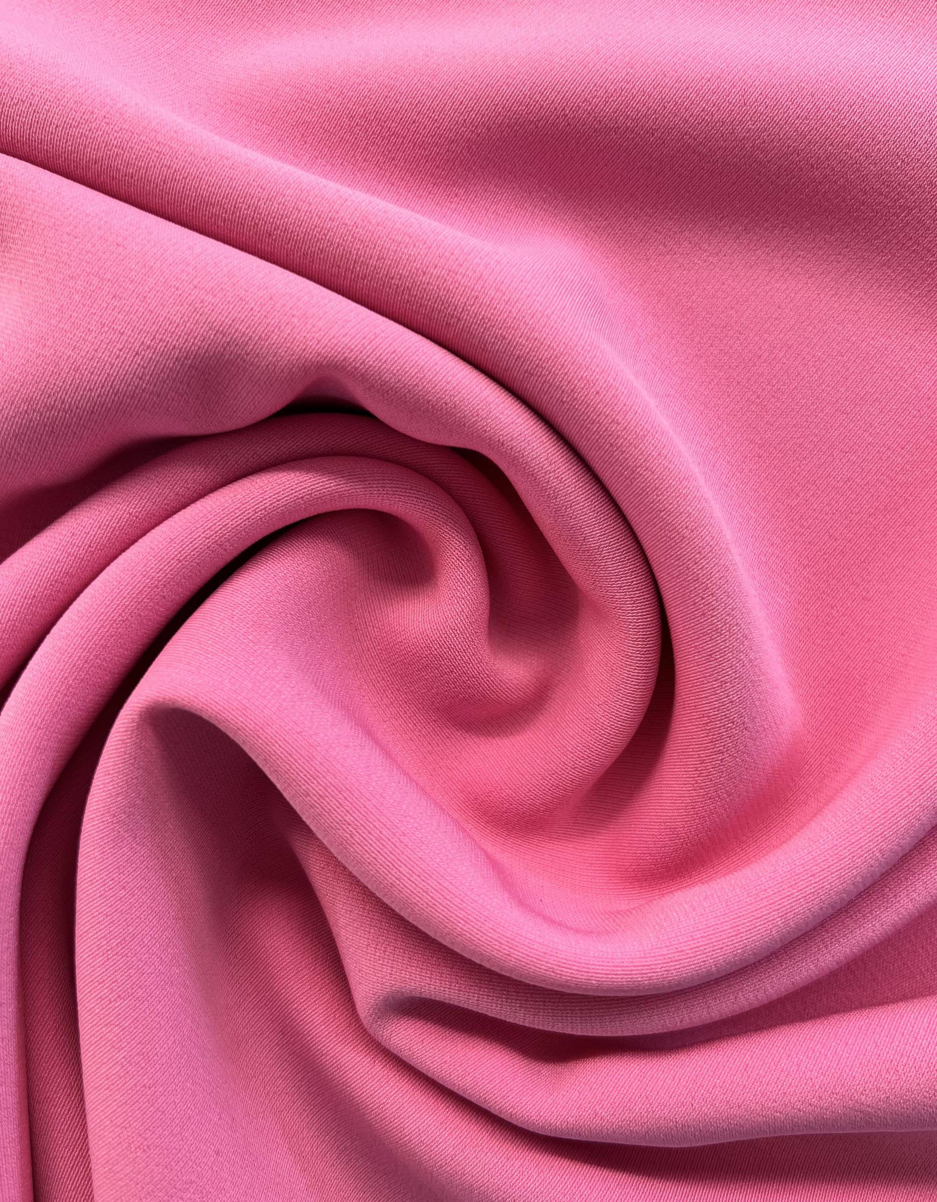 97% Poly 3% Lycra Stretch Crepe Georgette in Pink