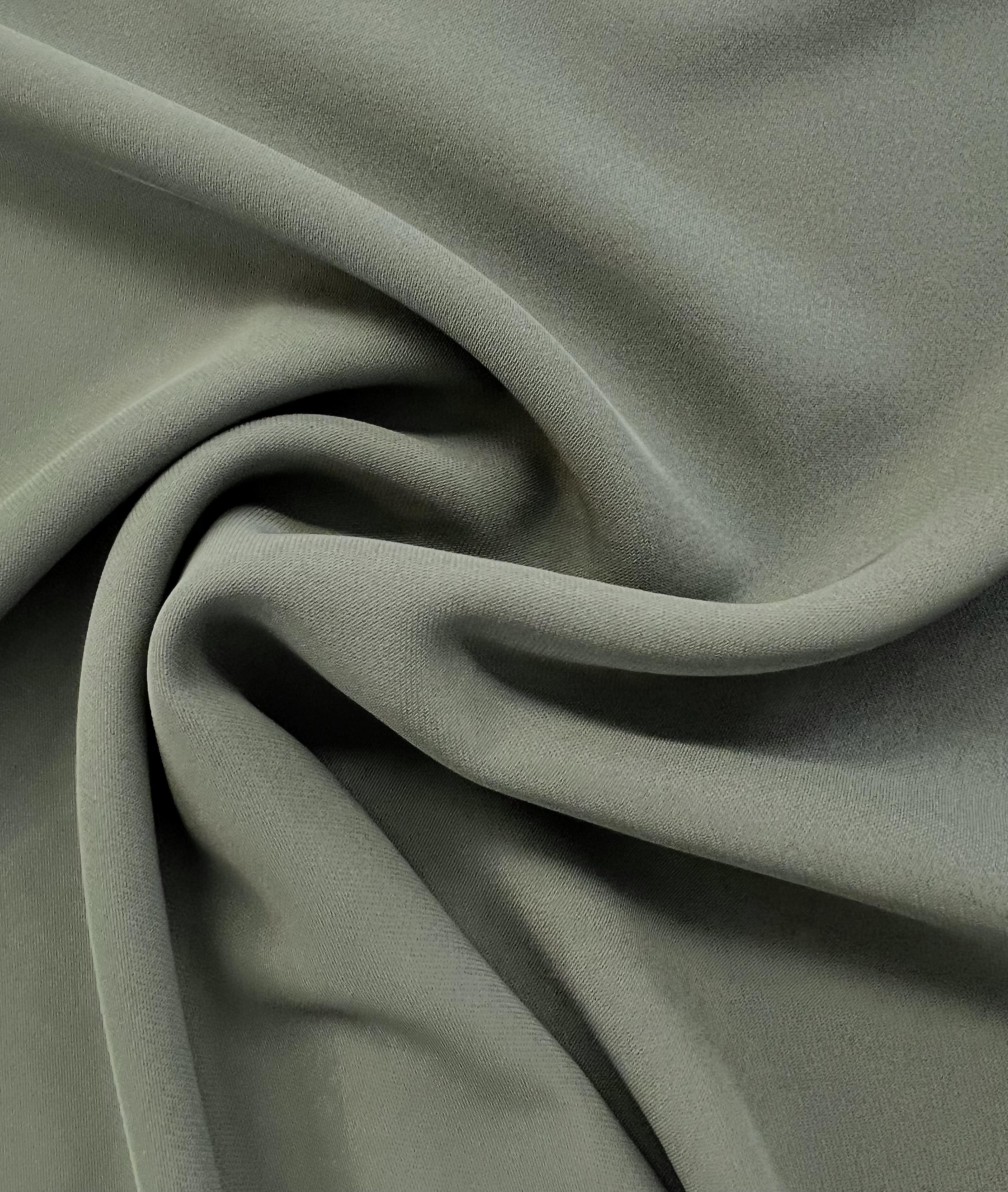 97% Poly 3% Lycra Stretch Crepe Georgette in Khaki