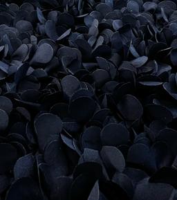 Laser Cut Petals on Polyester Bobbinet in Navy 