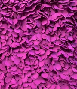 Laser Cut Petals on Polyester Bobbinet in Fuchsia 