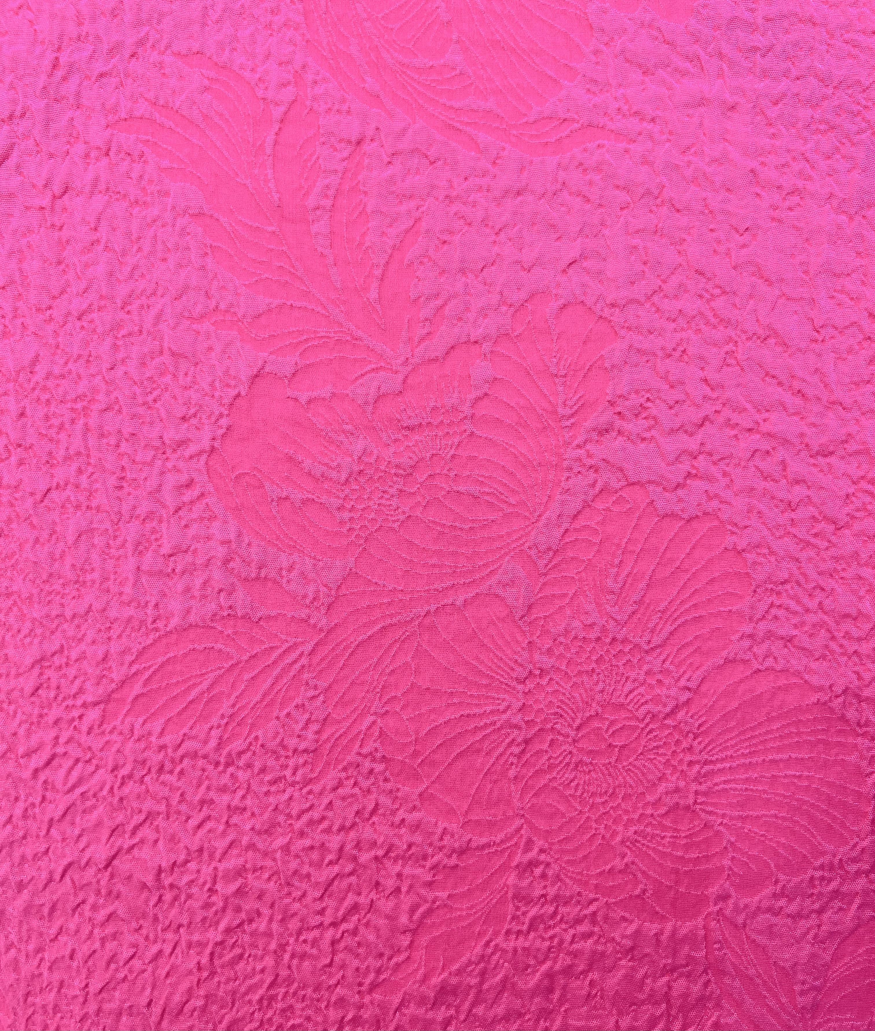 Silk Matelasse in Fuchsia 