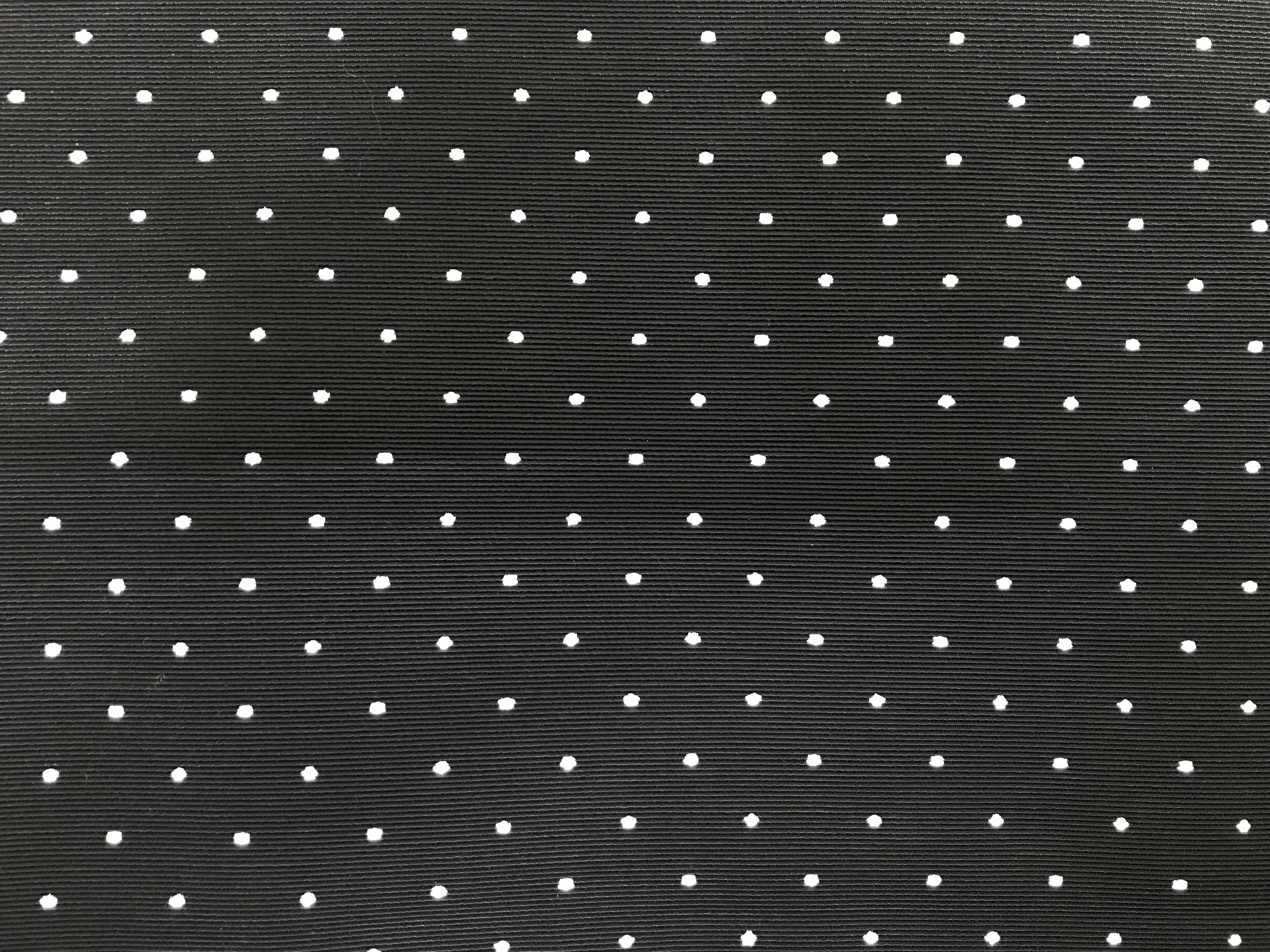 Cotton & Rayon Bangaline in Black with White Dots