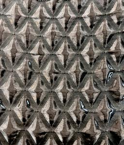 Couture Liquid Organza Diamond Cloque in Noir