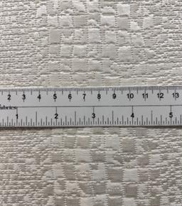 Silk & Rayon Geometric Reptile Brocade in Silk White