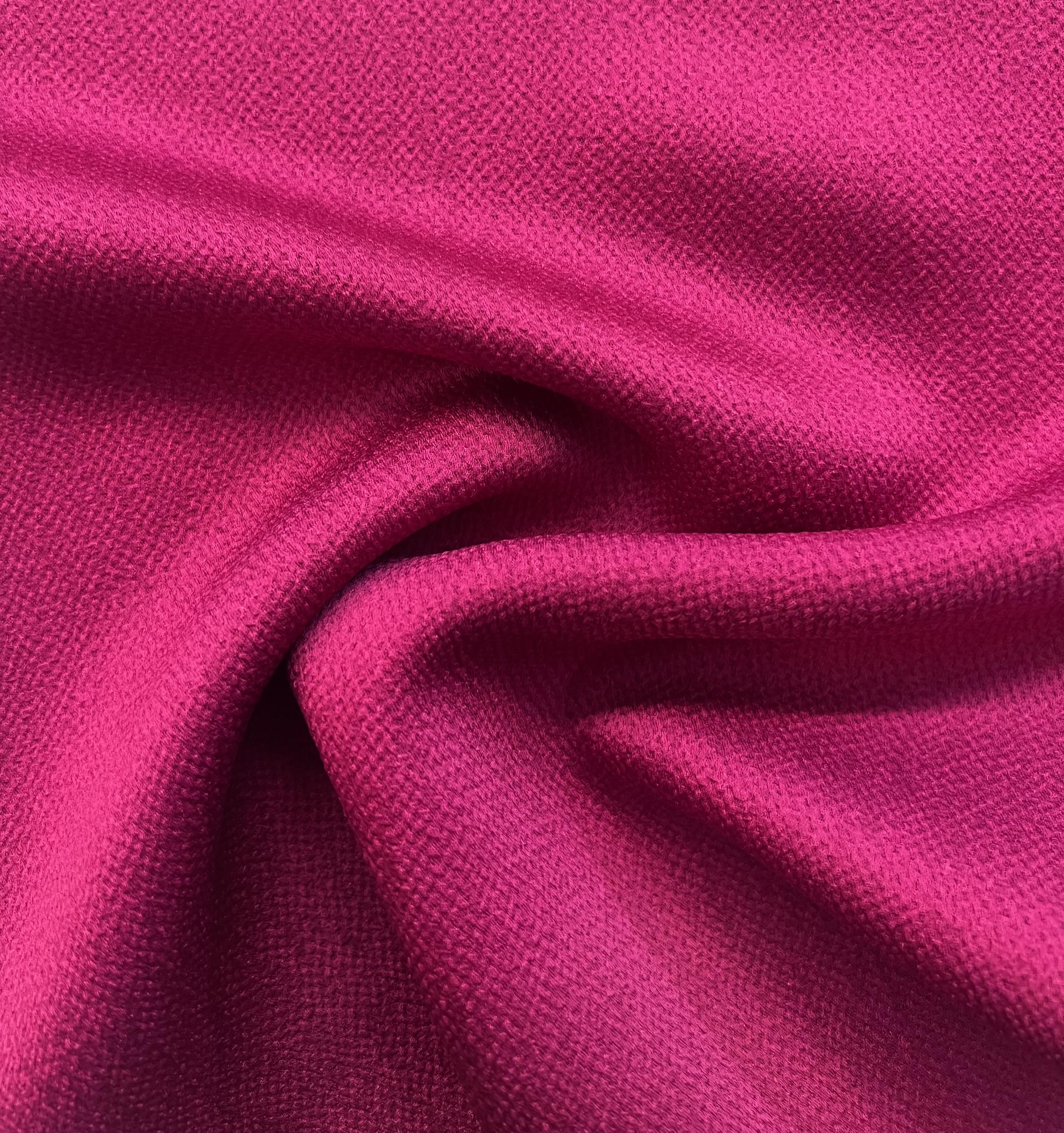 Made in Italy Viscose/Acetate Hammered Satin in Fuchsia