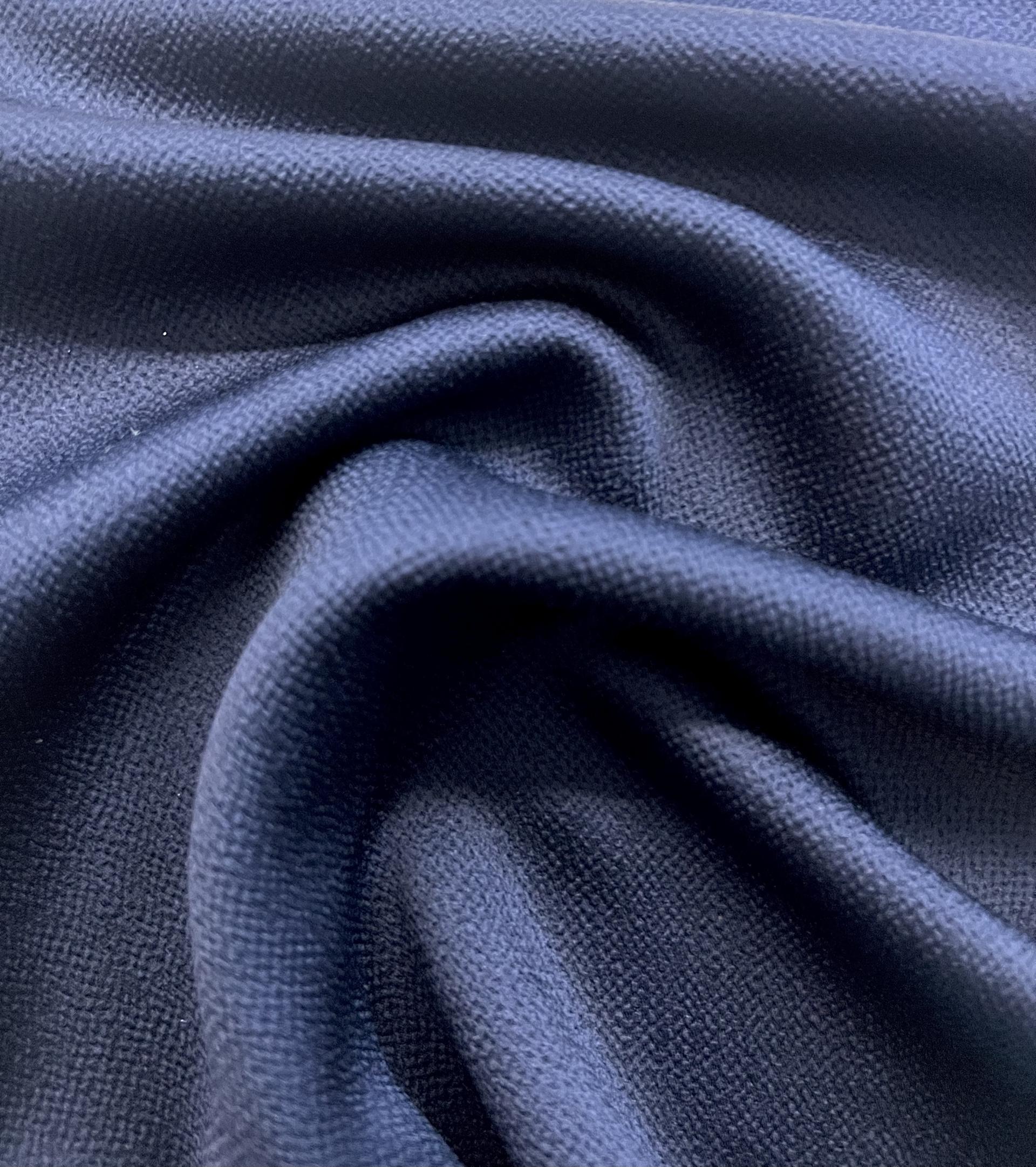Made in Italy Viscose/Acetate Hammered Satin in Navy