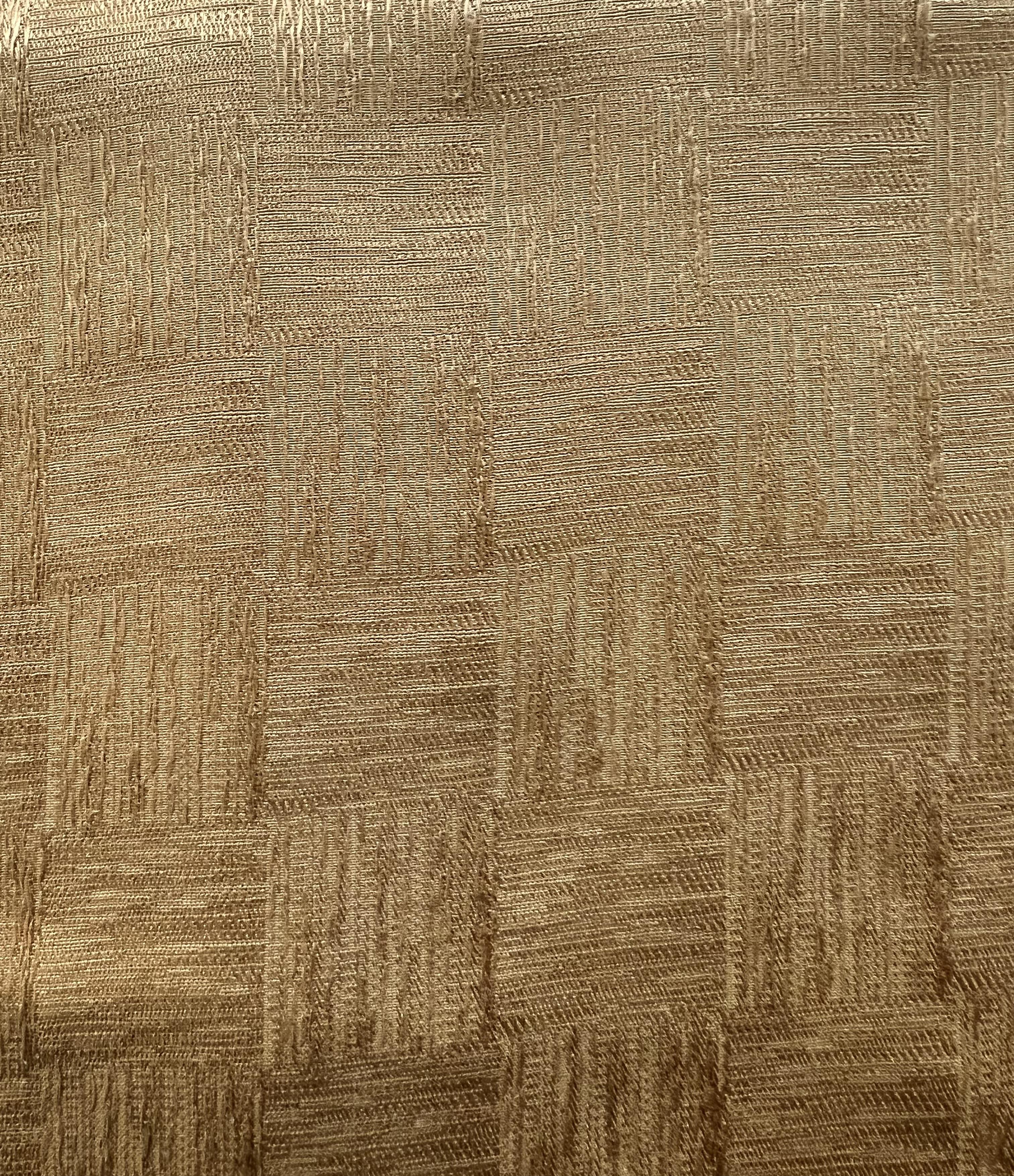 Made in Italy Pure Silk Textured Check Jacquard in Suede