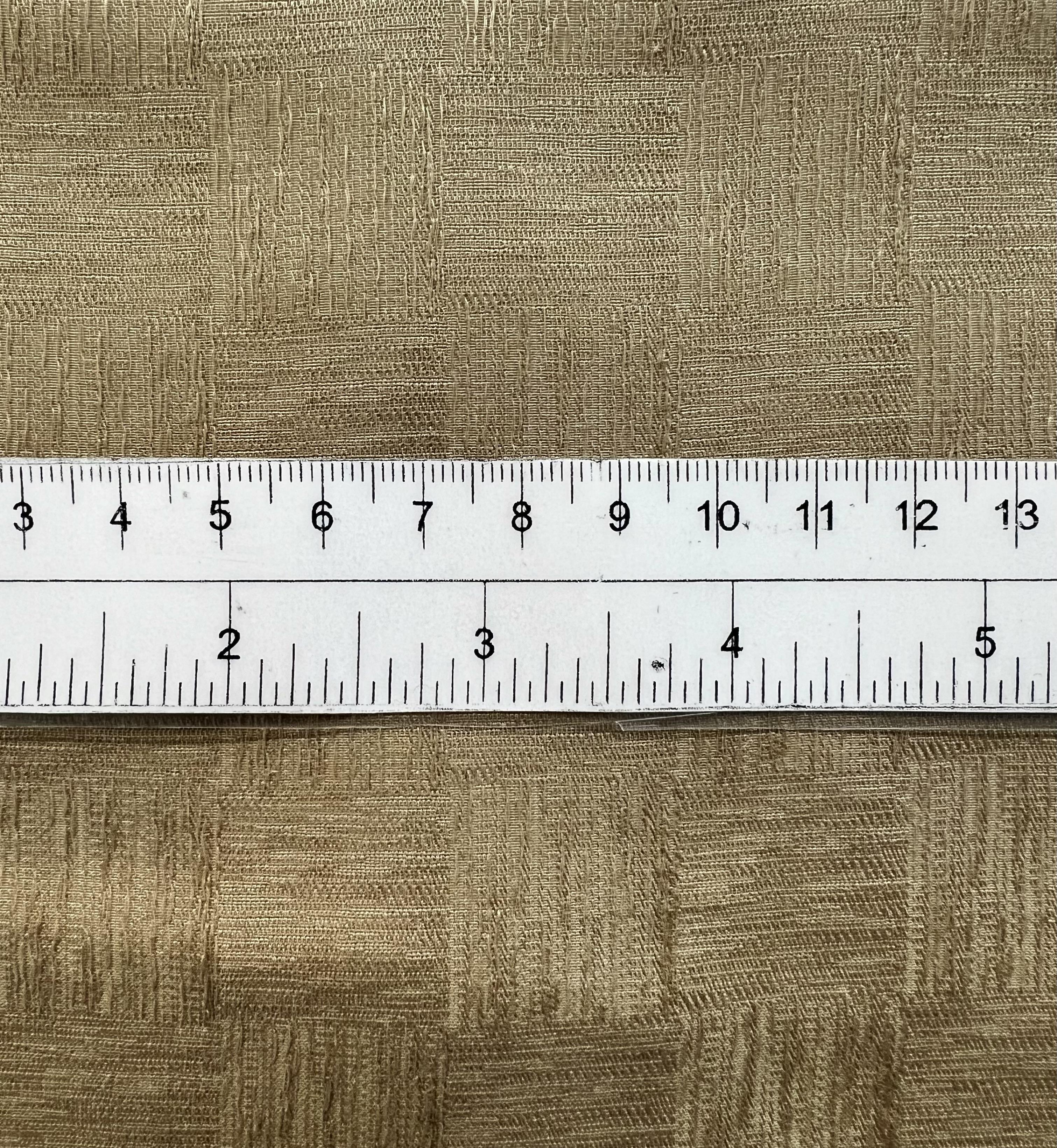 Made in Italy Pure Silk Textured Check Jacquard in Suede