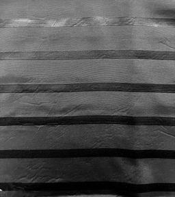 Made in Italy Pure Silk Wide Stripe Jacquard in Black