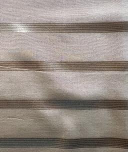 Made in Italy Pure Silk Wide Stripe Jacquard in Stone