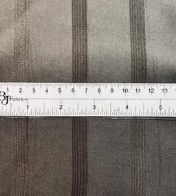 Made in Italy Pure Silk Wide Stripe Jacquard in Herb