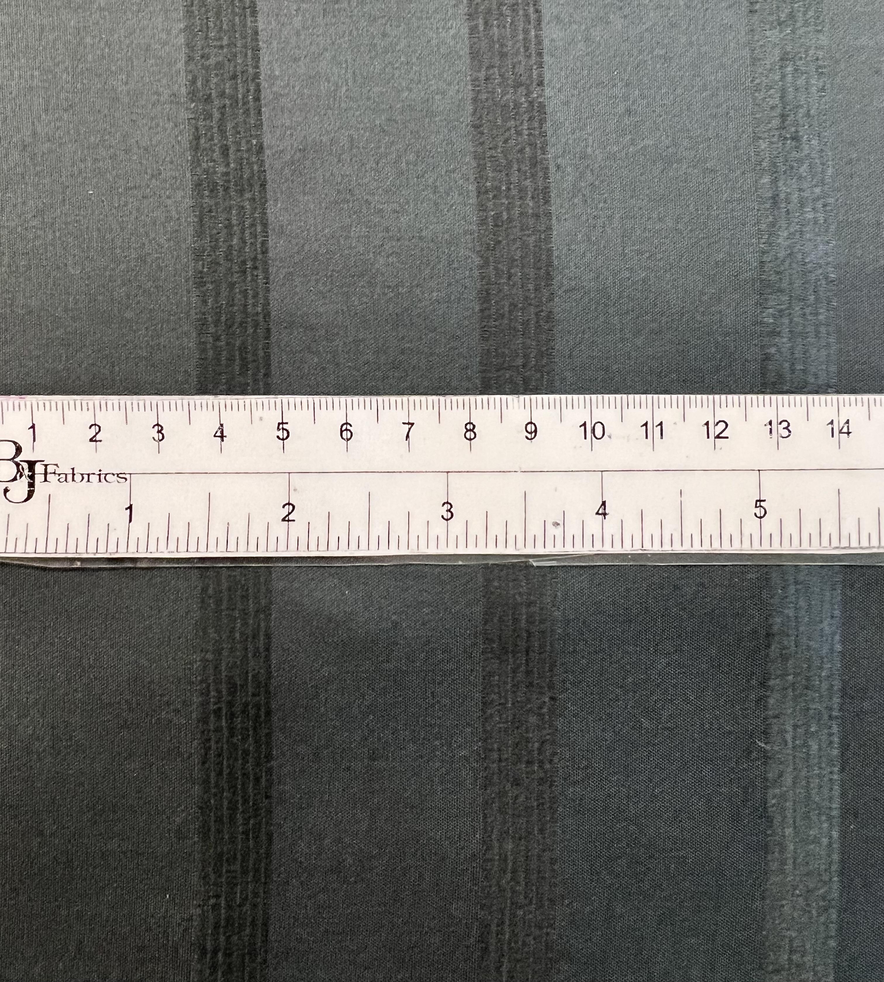 Made in Italy Pure Silk Wide Stripe Jacquard in Metal