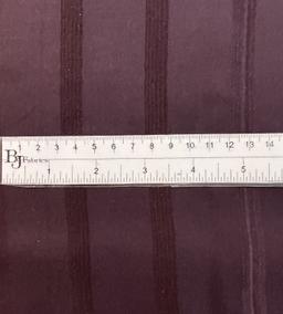 Made in Italy Pure Silk Wide Stripe Jacquard in Mahogany