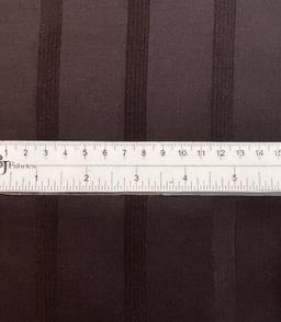 Made in Italy Pure Silk Wide Stripe Jacquard in Espresso