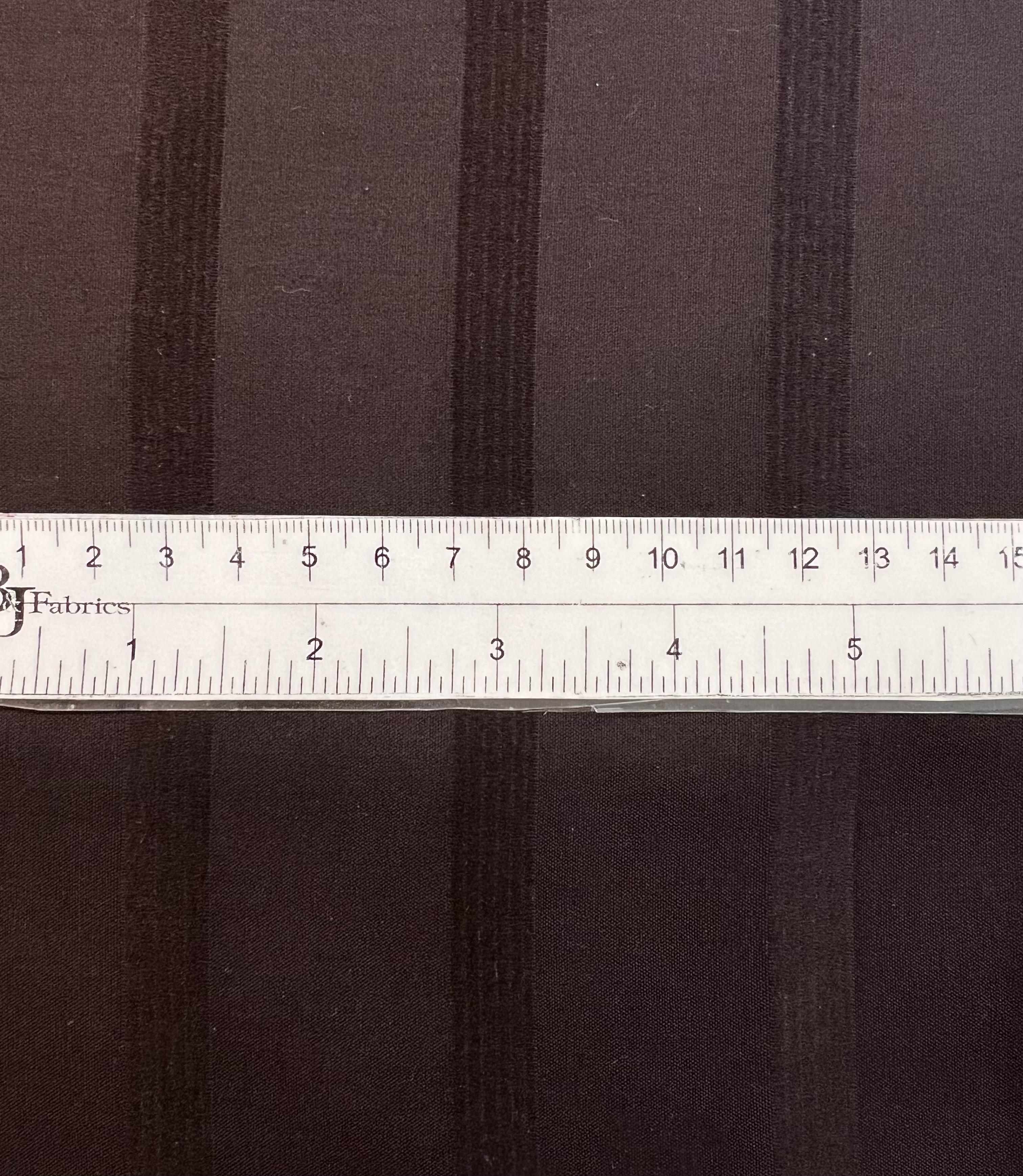 Made in Italy Pure Silk Wide Stripe Jacquard in Espresso