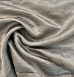 Made in Italy Silk/Metallic Jacquard Stripe in Pewter