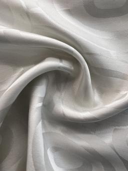 Made in Italy Pure Silk Mod Circle Jacquard in Dove